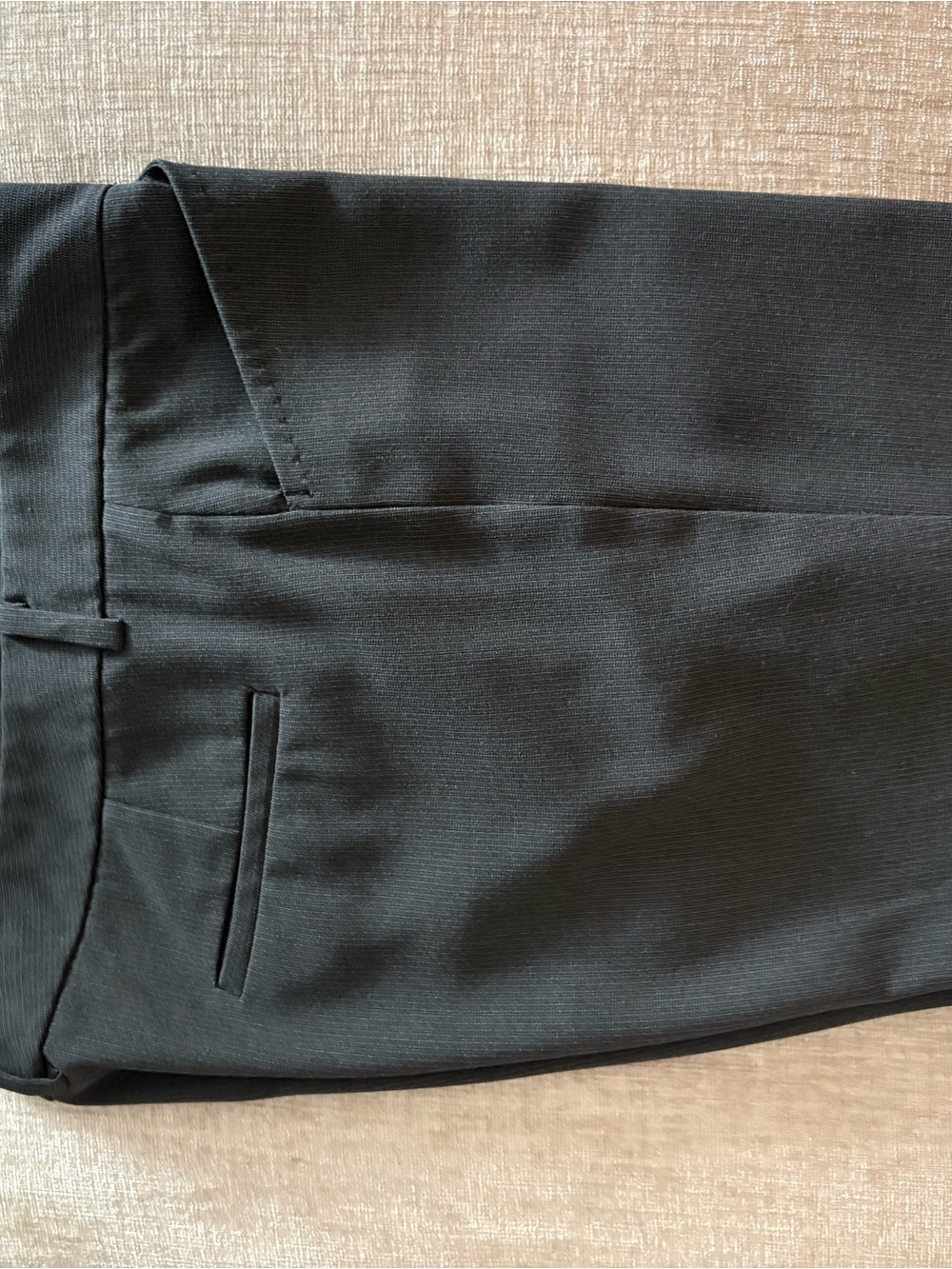 Tahari Gray Flat-Front Dress Pants